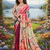 multicolor premium printed saree with blouse