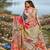 multicolor premium printed saree with blouse