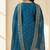 blue mirror-work cotton kurta set with embroidered dupatta