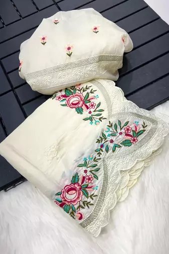 white tissue paithani silk saree with zari weave