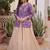 Outstanding Purple Zari Weaving Wedding Wear Lehenga With Peplum Top