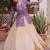 Outstanding Purple Zari Weaving Wedding Wear Lehenga With Peplum Top