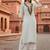 White embroidered rayon kurta set