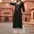 Black embroidered rayon kurta set