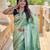 green tissue paithani silk saree with zari weave