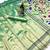 green tissue paithani silk saree with zari weave