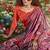 multicolor premium printed saree with blouse
