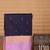 Navy blue and lavender semi silk saree