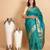 Peacock green kanjivaram pattu saree