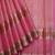 Pink and red pure zari silk saree