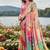 multicolor premium printed saree with blouse