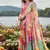 multicolor  printed saree with blouse