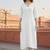 White  embroidered rayon kurta set