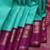 Aqua green pure zari kanchipuram silk saree