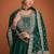 Green Embroidered Premium Silk Anarkali Suit