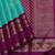 Aqua green pure zari kanchipuram silk saree