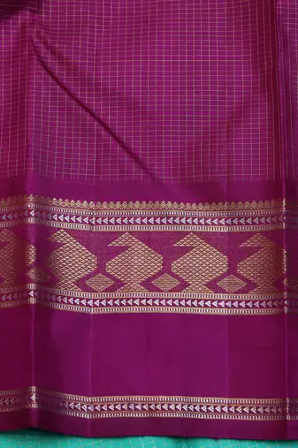 Aqua green pure zari kanchipuram silk saree
