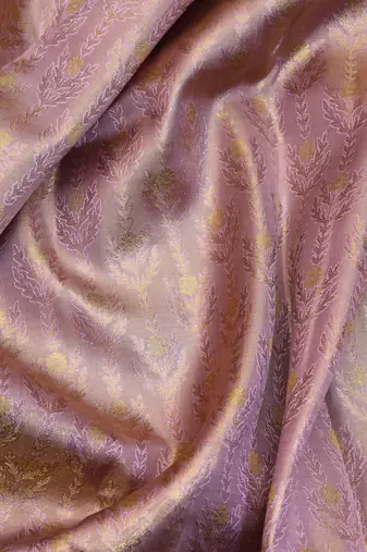 Lavender tissue pure zari kanjivaram silk saree