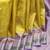Yellow and lavender pure zari silk saree