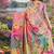 multicolor premium printed saree with blouse