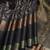 Black pure zari silk saree