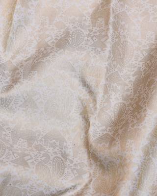 Off white and grey pure zari kanjivaram silk saree 3