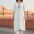 White  embroidered rayon kurta set