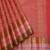 Dual tone tomato red pattu saree