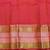 Dual tone tomato red pattu saree