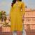 Yellow  embroidered rayon kurta set