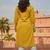 Yellow  embroidered rayon kurta set