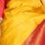 School bus yellow and red silk saree