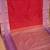 Raspberry pink and lavender retta patta border semi silk saree