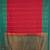 Cherry red and green korvai semi silk saree