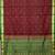 Brown and green silk saree