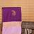 Orchid purple and lavender retta patta border semi silk saree
