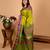 Parrot green and pickle green zero zari kanjivaram silk saree