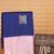 Royal blue and lavender semi silk saree