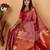Dual tone red and apple red pure kanjivaram silk saree
