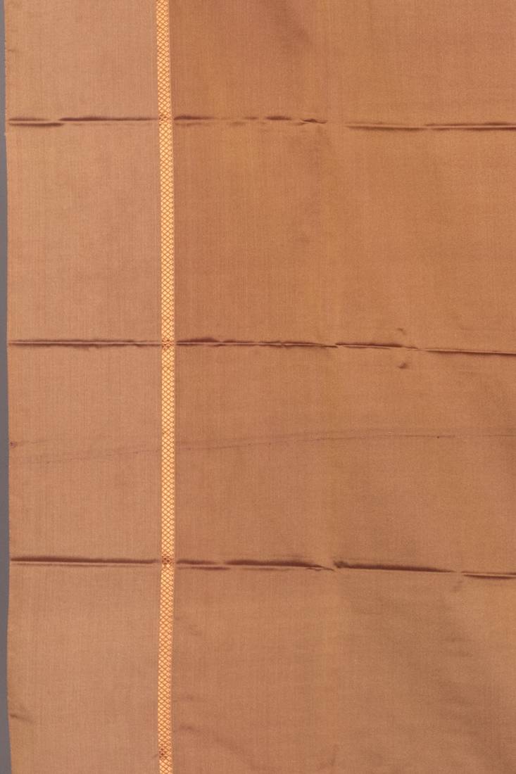 Dual tone purple and golden purple soft silk saree