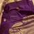 Eggplant purple and pastel green kanjivaram pattu saree