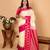 Egg shall white and pink traditional pure kanchi silk saree