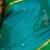 Peacock blue and forest green pure kanjivaram silk saree