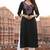 Black embroidered rayon kurta set