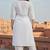 White embroidered rayon kurta set