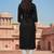 Black embroidered rayon kurta set