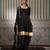 Black embroidered anarkali set