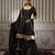 Black embroidered anarkali set