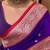 purple banarasi SIlk Blnd saree with zari weaving work