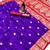 purple banarasi SIlk Blnd saree with zari weaving work